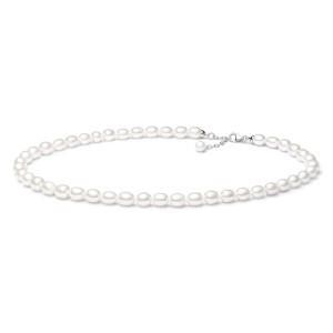 Colier perle naturale albe si argint 45 cm DiAmanti FCW48-G (Argint 925‰ 1,3 g.)
